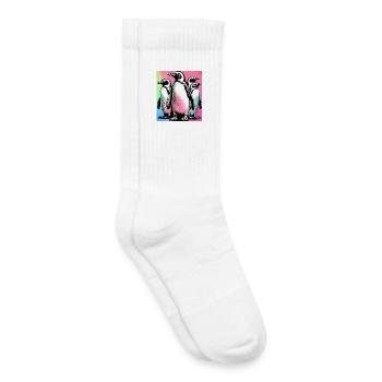 Pinguinpinguine - Kinder Tennissocken - Weiß - Rechts