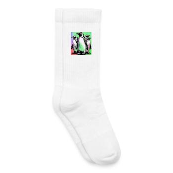 Pinguinpinguine - Kinder Tennissocken - Weiß - Rechts