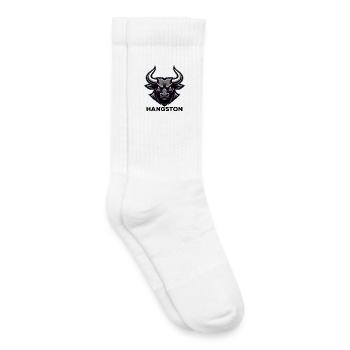 Hangston Stierkopf Logo - Kinder Tennissocken - Weiß - Rechts