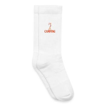 J'peux pas j'ai camping - Chaussettes de tennis bio enfant - blanc - Droite