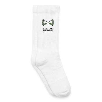 Nothing Will Be Optimized Today - Kinder Tennissocken - Weiß - Rechts