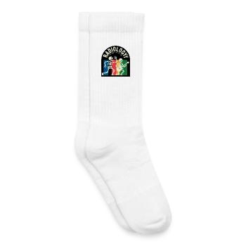Motif radiologique des squelettes aux rayons X - Chaussettes de tennis bio enfant - blanc - Droite