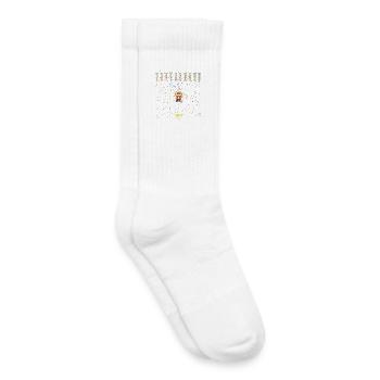 Cat Mascot Goal Celebration - Kids Tennis Socks - white - Right