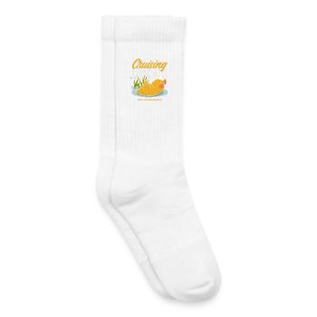 Lustiges Enten Motiv Enten Liebhaber Sprüche - Kinder Tennissocken - Weiß - Rechts