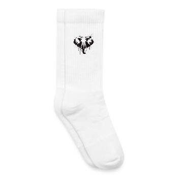 Elephant Ink Splash Black - Kids Tennis Socks - white - Right