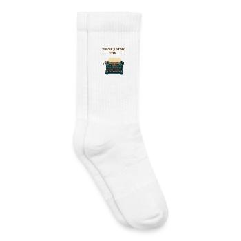 Du bist genau mein Typ - Kinder Tennissocken - Weiß - Rechts