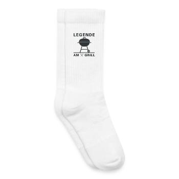 legende_am_grill - Kinder Tennissocken - Weiß - Rechts