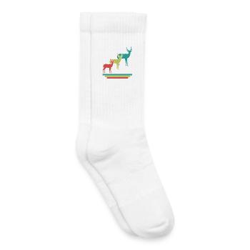 Antelope Silhouettes Safari - Kids Tennis Socks - white - Right