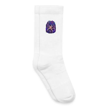 Neon Octopus Rave Kamerateam - Kinder Tennissocken - Weiß - Rechts