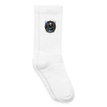 Blue Mystic with Ornate Wings - Kids Tennis Socks - white - Right