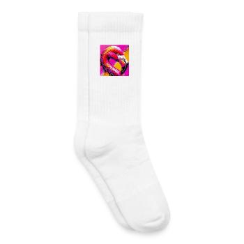 flamingo - Kids Tennis Socks - white - Right