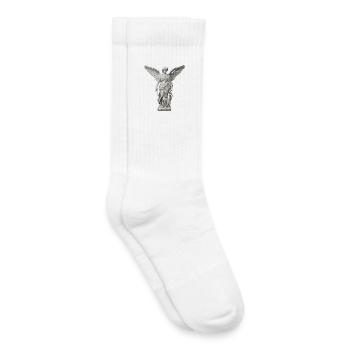Winged Guardian Angel with Sword - Kids Tennis Socks - white - Right