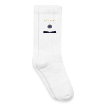 Heal in Silence – Let Peace Do the Talking - Kids Tennis Socks - white - Right