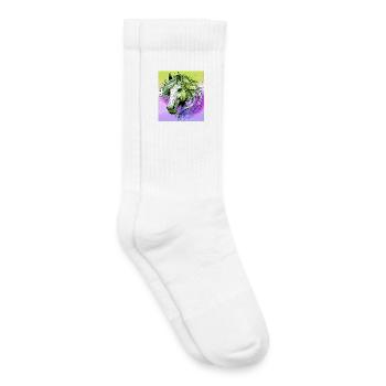 horse - Kids Tennis Socks - white - Right