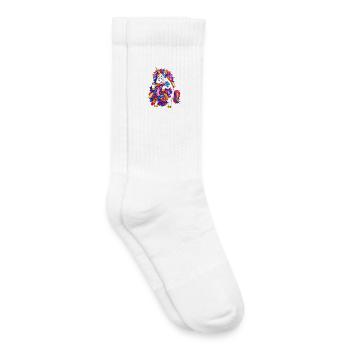 Unicorn Static Cling Laundry Fail - Kids Tennis Socks - white - Right