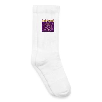 UFO Cat Saying - Kids Tennis Socks - white - Right