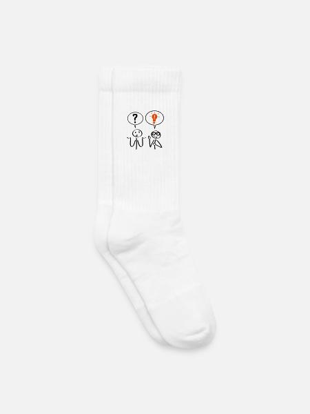 Problemlöser - Kinder Tennissocken - Weiß