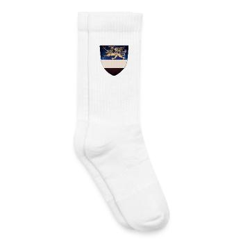 Variante des armoiries de Rostock - Chaussettes de tennis bio enfant - blanc - Droite