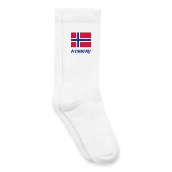 Norwegian flag - Kids Tennis Socks - white - Right