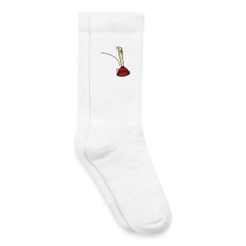 Saut Pömpel - Chaussettes de tennis bio enfant - blanc - Droite