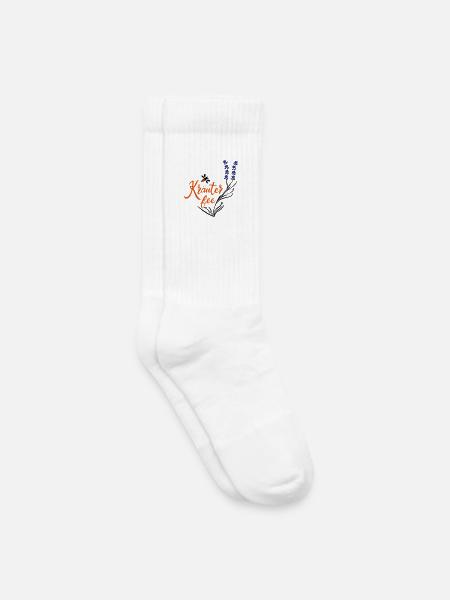 Kräuter Fee, Biene, Umwelt - Kinder Tennissocken - Weiß