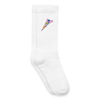 colorful patterned school bag for enrolment - Kids Tennis Socks - white - Right