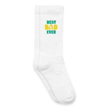 Best Dad Ever - Kids Tennis Socks - white - Right