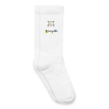 Miesepetra, Katze, Illustration, lustig - Kinder Tennissocken - Weiß - Rechts