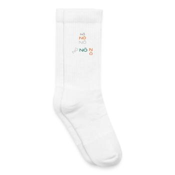 NÖ nö nö - Kinder Tennissocken - Weiß - Rechts