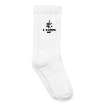 Ruhige Weihnachten bewahren - Kinder Tennissocken - Weiß - Rechts