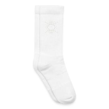 Golden Star Circle Orbit Design - Kids Tennis Socks - white - Right