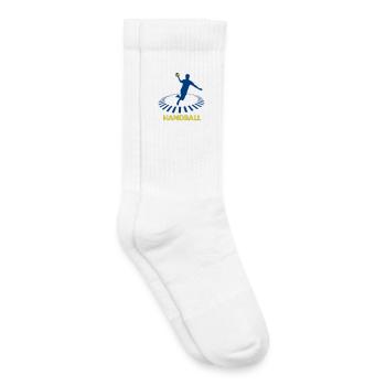 Handball - Chaussettes de tennis bio enfant - blanc - Droite