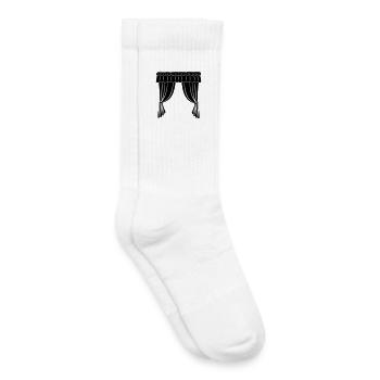 Théâtre ou boutique de rideaux - Chaussettes de tennis bio enfant - blanc - Droite