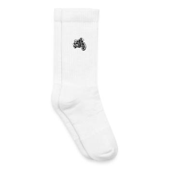 Classic Motorcycle Racing weiß - Kinder Tennissocken - Weiß - Rechts