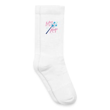 Croyez en la magie - Chaussettes de tennis bio enfant - blanc - Droite