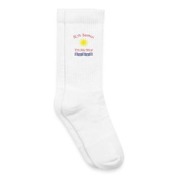 Conception du soleil et des vagues de Koh Samui - Chaussettes de tennis bio enfant - blanc - Droite