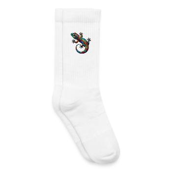 Gecko - Chaussettes de tennis bio enfant - blanc - Droite