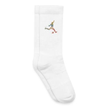 retro Fußball Speler Explosion vintage Mannschaft - Kinder Tennissocken - Weiß - Rechts