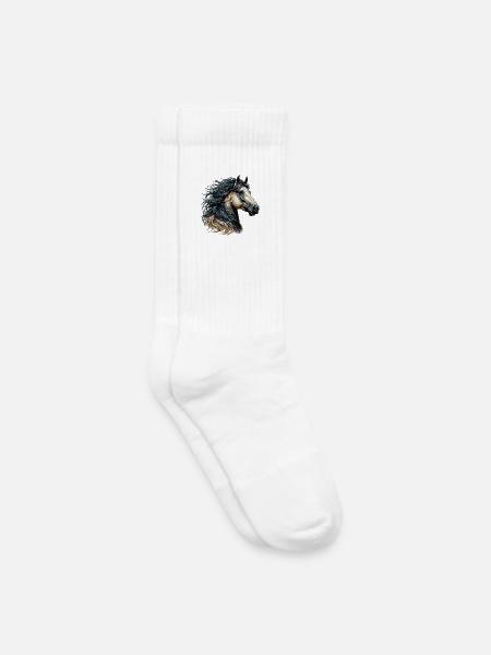 Pferd - Kinder Tennissocken - Weiß