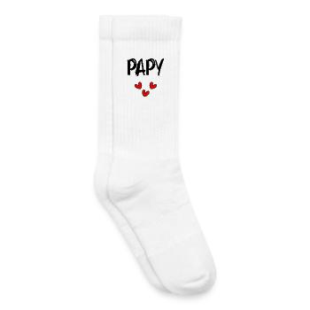 OPA. VATERTAG. FROHER VATERTAG. ICH LIEBE DICH. - Kinder Tennissocken - Weiß - Rechts