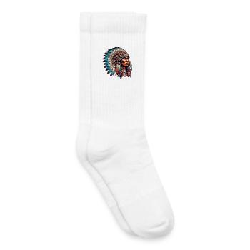 American Indian American Red Skin - Kids Tennis Socks - white - Right