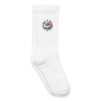 Danseuse de ballet avec tutu - Chaussettes de tennis bio enfant - blanc - Droite