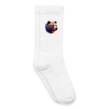 Bär - Kinder Tennissocken - Weiß - Rechts
