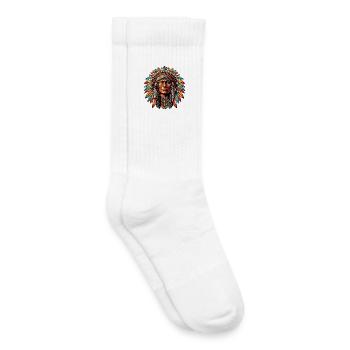 Amerikanisch Indianer Amerikanische Rote Haut - Kinder Tennissocken - Weiß - Rechts