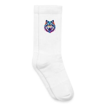 Wolf - Kinder Tennissocken - Weiß - Rechts