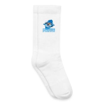 Schwimmen ist meine Medizin - Kinder Tennissocken - Weiß - Rechts