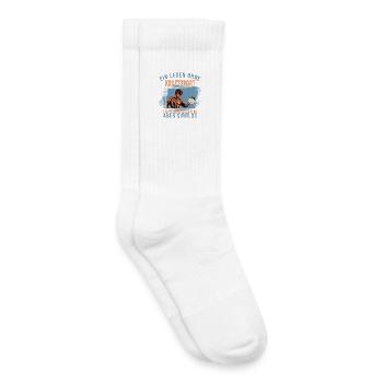 Ein Leben ohne Kraftsport ist möglich aber Sinnlos - Kinder Tennissocken - Weiß - Rechts