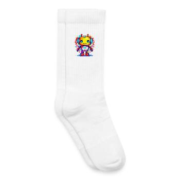 A Cute Robot - Kids Tennis Socks - white - Right