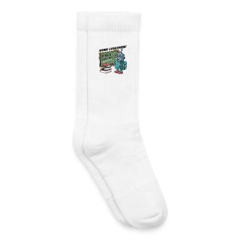 Einschulung erster Schultag kleiner Roboter - Kinder Tennissocken - Weiß - Rechts