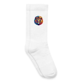 Lion - Kids Tennis Socks - white - Right